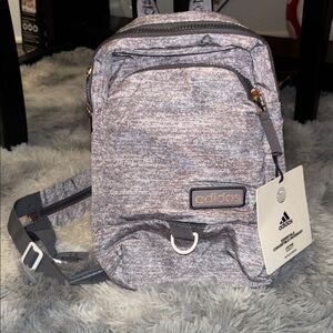 Adidas Essentials Convertible crossbody Bag Jersey Gray/Rose Gold/Onix Gray NWT